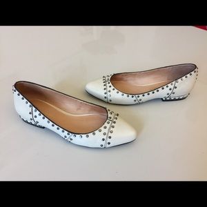 7.5 United Nude Issey Miyake flats leather studded